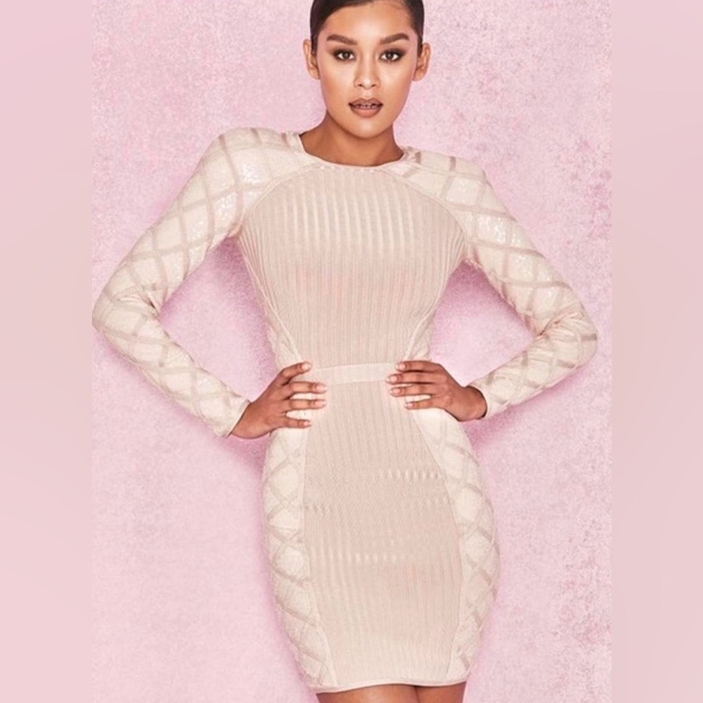 House of CB Blush Pink Bodycon Dress